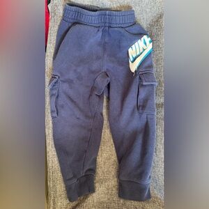 Nike Kids Blue Joggers with Cargo Pockets